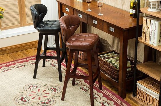 메일 포장 Y 현대 고구려 포장 된 목재 바 의자 의자 바 테이블을위한 가죽 높은 의자 저렴한 가격