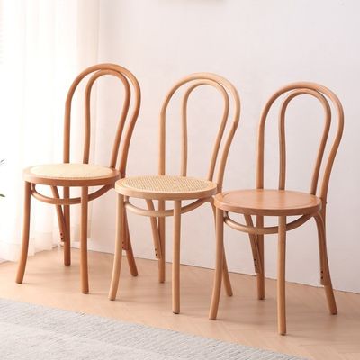 천연 라탄 쿠션 단단한 나무 웨딩 목재 의자 현대 맞춤식 잔치