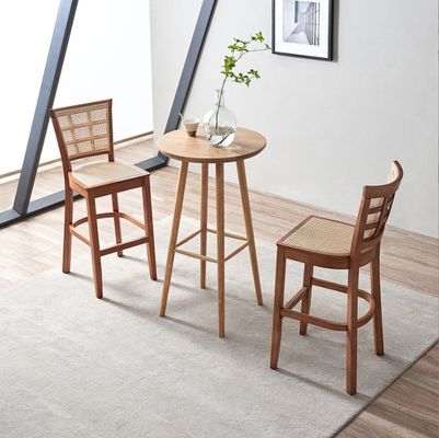 맞춤형 부엌 바 의자 고형 나무 다리 목재 캔 카운터 스쿨 43cm*43cm*109cm 무게 제한 100KG