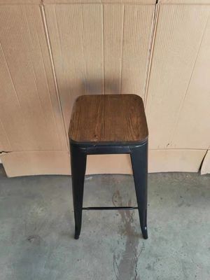 고대 금속 바 의자 의자 목재 상위 높은 의자 부엌 및 식탁의 바 테이블