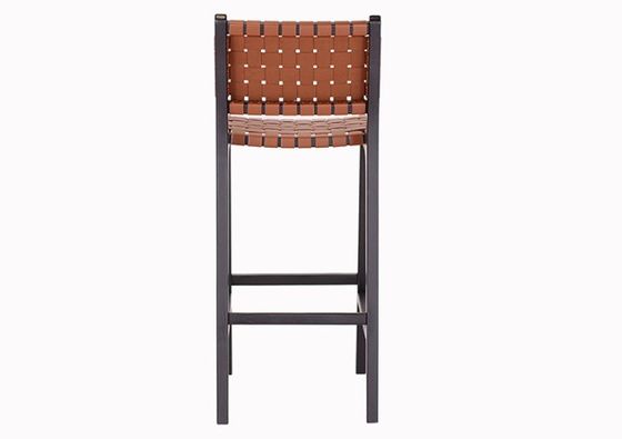 노르딕 패션 비스트로용 현대 스타일 고형 목재 바 의자