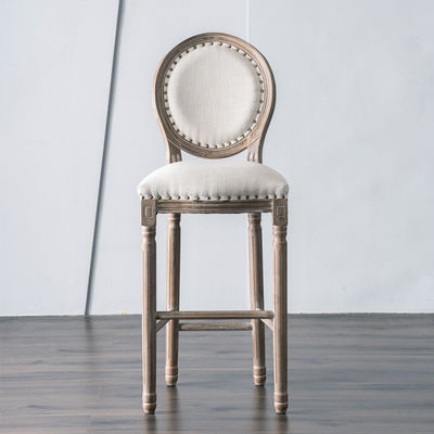 좌석 높이를 조정할 수 있는 바 가구용 나무 높은 바 의자 W49.5*D49*H99.5CM