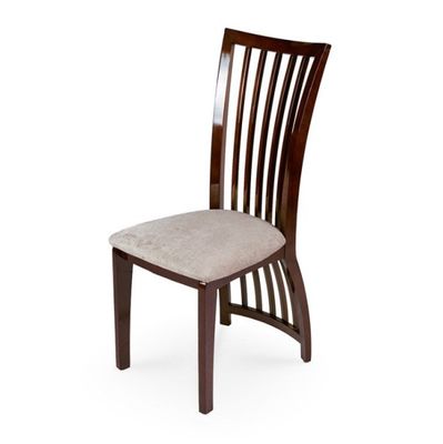 식실 가구 노르딕 스타일의 목재 프레임과 직물 가루로 된 높은 등 의자