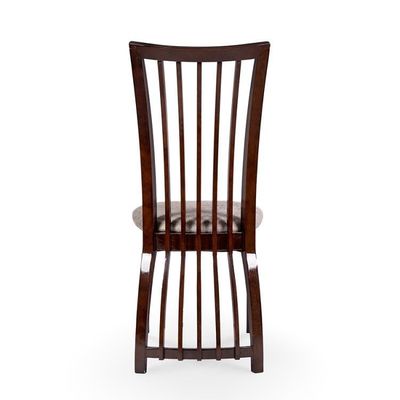 식실 가구 노르딕 스타일의 목재 프레임과 직물 가루로 된 높은 등 의자