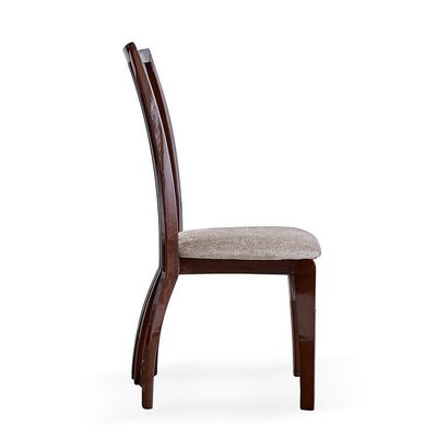 식실 가구 노르딕 스타일의 목재 프레임과 직물 가루로 된 높은 등 의자