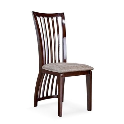 식실 가구 노르딕 스타일의 목재 프레임과 직물 가루로 된 높은 등 의자