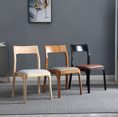 현대 디자인 현대 노르딕 스택 할 수 있는 오크 월넛 식탁 의자