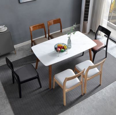 현대 디자인 현대 노르딕 스택 할 수 있는 오크 월넛 식탁 의자