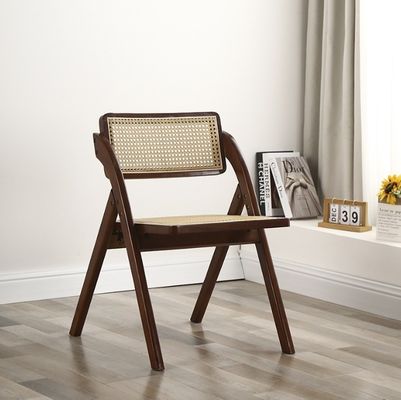 메일 포장 현대 디자인 접이성 목재 라탄 레스토랑 의자 가구