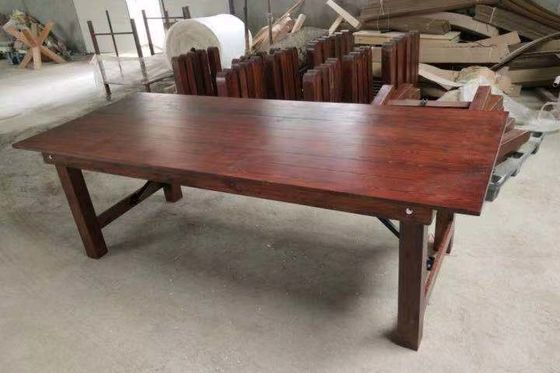 메일 포장 Y 결혼식 및 파티 축하 행사에서 임대 할 수 있는 목재 접기 테이블