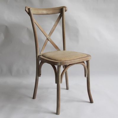 고형 목재 십자 뒷면 결혼식 목재 의자