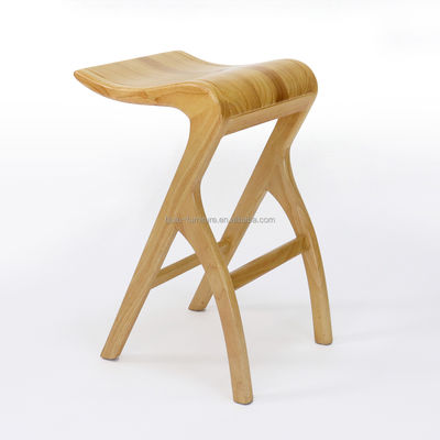 맞춤형 디자인 고전 고형 목재 바 스쿨 W35*D43.5*66.5CM 높은 거실 목재 식탁 의자