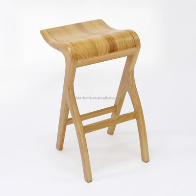 맞춤형 디자인 고전 고형 목재 바 스쿨 W35*D43.5*66.5CM 높은 거실 목재 식탁 의자