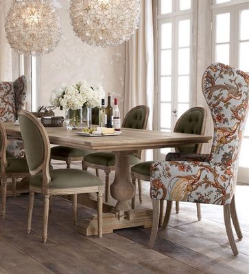 120cm*60cm*75cm 빈티지 시골 센터 곡선 소나무로 된 식탁