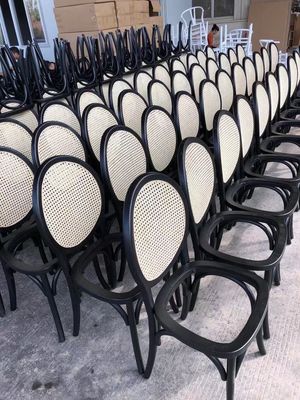안티크 웨딩 리셉션 뱅켓 프랑스 이벤트 의자 빈티지 라탄 의자 식사실