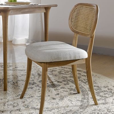 낡은 래튼/위커 의자 고형 나무 식탁 의자 팔 없는 래튼 의자 고객 요구