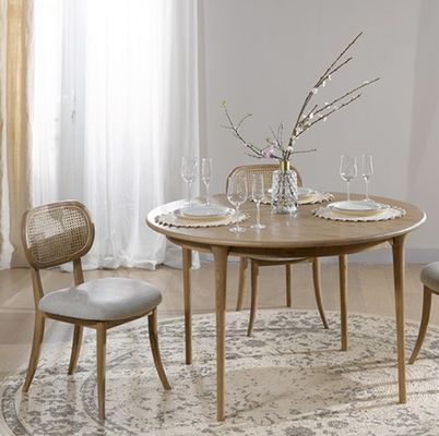 낡은 래튼/위커 의자 고형 나무 식탁 의자 팔 없는 래튼 의자 고객 요구