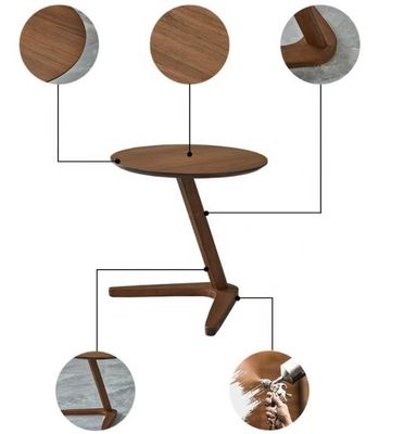 NO 접힌 현대 노르딕 레저 모던 리빙실용 단단한 나무 커피 테이블