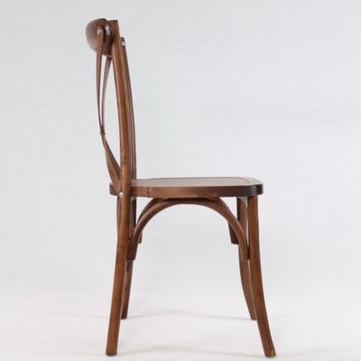 안티크 디자인 스타일 D50*W42*H88CM 겹쳐질 수 있는 목재 X 크로스 뒷좌석 레스토랑 식사용 의자 및 모든 가구