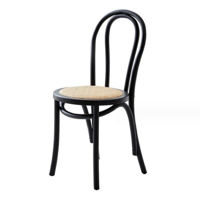 단단한 목재 견고한 이벤트 웨딩 의자 라탄 목재 쌓일 수 있는 식탁 의자