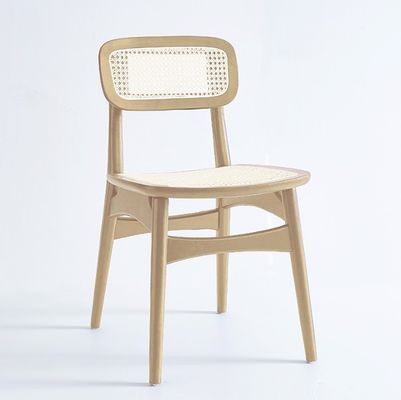 현대적인 디자인 노르딕 실용적인 단단한 나무 의자 레스토랑용 라탄 식탁 의자