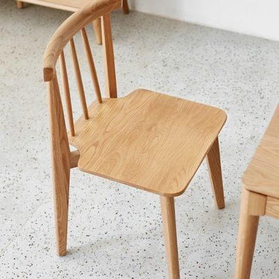 윈저 목재 의자 오크 목재 의자 식사실 및 거실 무게 제한 150KG 클래식 노르딕 레스토랑