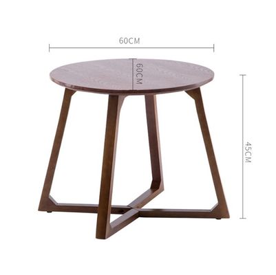 크로스 레그 목재 커피 테이블 사이드 테이블