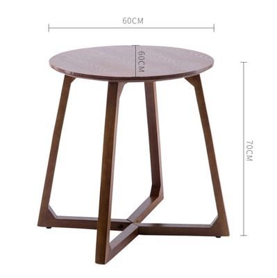 크로스 레그 목재 커피 테이블 사이드 테이블