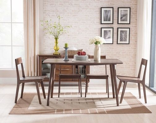 음식점 가구용 노르딕 클래식 스타일의 단단한 목재 식탁 의자