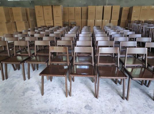 음식점 가구용 노르딕 클래식 스타일의 단단한 목재 식탁 의자