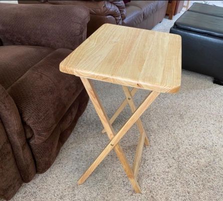 2022 스타일 거실 가구 단단한 목재 재료와 기능적인 디자인으로 된 목재 접기 테이블 세트