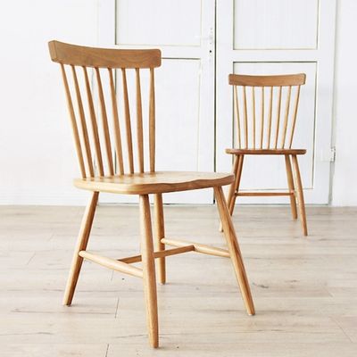 고형 목재 식탁 의자 현대 및 식탁 장식을위한 접힌 NO