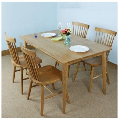 고형 목재 식탁 의자 현대 및 식탁 장식을위한 접힌 NO