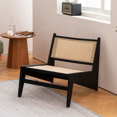 OEM/ODM 현대 스타일 라탄 목재 창의적인 거실 Patio 라탄 의자 뒷 의자 아파트 완벽