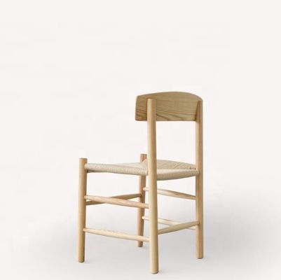 하이엔드 고체 목재 일본 로프 직물 구부러진 등반 야외 레저 의자 NO 접힌 솔루션 선택 유형 버전