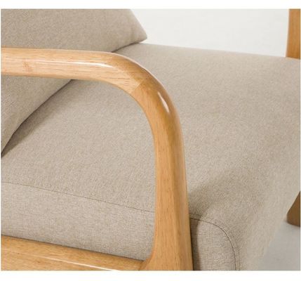 현대 노르딕 거실 소파 가루 된 팔받침과 단단한 목재 구조