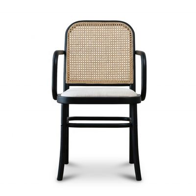 고대 디자인 목재 라탄 뒷면 식사 팔 의자 OEM / ODM 및 레저 의자 스타일