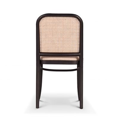 클래식 고체 나무 프레임 식탁 의자 블랙 래탄 생활 레스토랑 호텔 현대 디자인 스타일