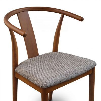 빈티지 커피숍 가구 단단한 나무 식탁 Wishbone 의자 쿠션과 마호가니 마무리 2 년 보증