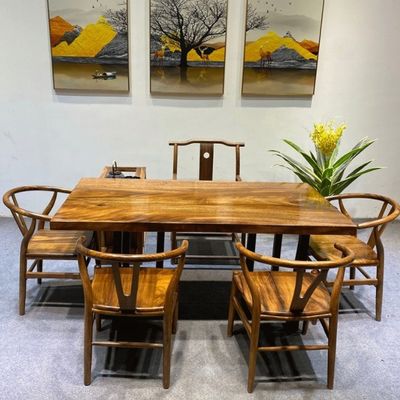 Y 레스토랑 특유의 NC/PU 페인트와 Wishbone 디자인을 가진 단단한 목재 식탁 의자