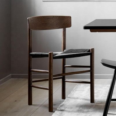 조절 가능한 천연 종이 코드 좌석 재 나무 식탁 의자 조정 가능한 좌석과 함께 현대 디자인 스타일