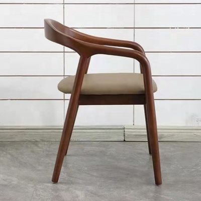 고형 목재 다리 식당 의자 가죽 쿠션 레스토랑 카페 호텔 NO 구형으로 접힌