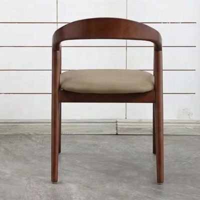 고형 목재 다리 식당 의자 가죽 쿠션 레스토랑 카페 호텔 NO 구형으로 접힌