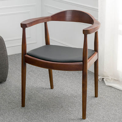 노르딕 낮은 팔 럭셔리 솔리드 티크 목재 디자인 식사 의자