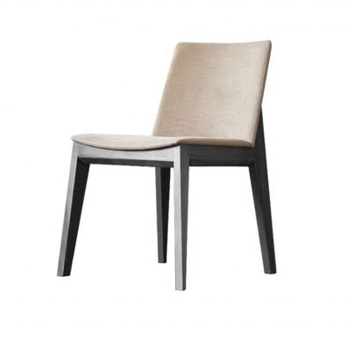 단순 디자인 레스토랑 거실 직물 식탁 의자 조정 가능한 등반과 실내 목재 다리