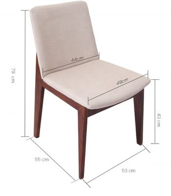 단순 디자인 레스토랑 거실 직물 식탁 의자 조정 가능한 등반과 실내 목재 다리