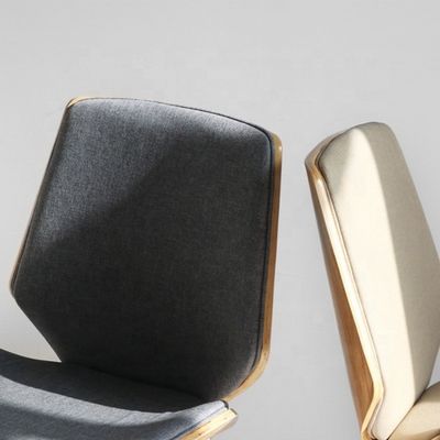 실용적인 가정용 가구 단단한 나무 다리와 맞춤형 천으로 식탁 의자