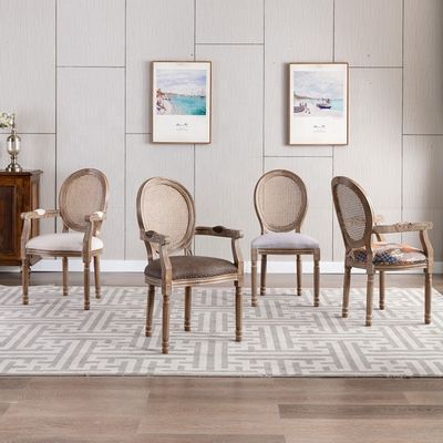 높이 조절 가능한 목재 팔 의자 유럽 디자인 스타일