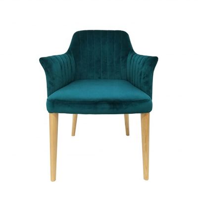 음식점 가구  Velvet Solidwood 다리 및 NO 접힌 디자인과 함께 식탁 의자