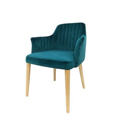 음식점 가구  Velvet Solidwood 다리 및 NO 접힌 디자인과 함께 식탁 의자